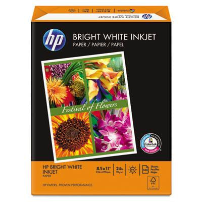 HP 8-1/2" X 11", 24lb, 500-Sheets, Bright White Inkjet Paper