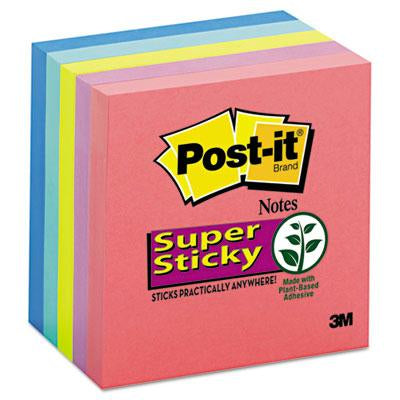 Post-It 3" X 3", 5 90-Sheet Pads, Rio de Janeiro Super Sticky Notes