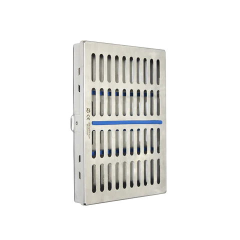 Sterilization Cassette Tray, with Lock, Perforated, 1/Pk, JI-2954A