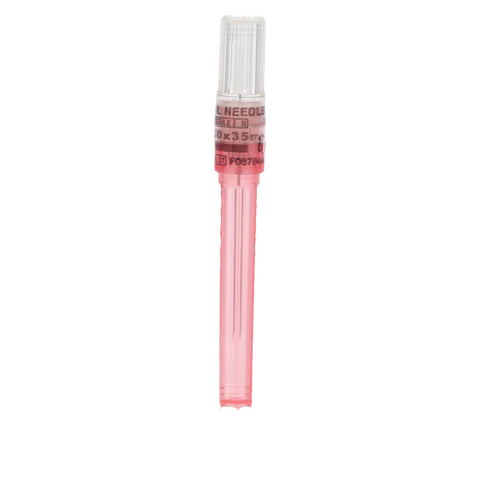 Septoject Dental Hypodermic Needles, Plastic Hub, Ga 25, Long, Red, 100/Pk, N1252, 01N1252