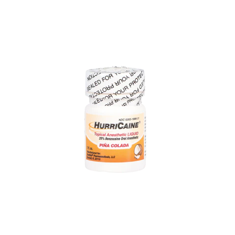 HurriCaine Topical Anesthetic Liquid, 1 oz/Jar, Pi?a Colada, 1/Pk, 0283-1886-31